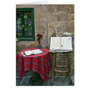 Café en la acera, Chania, Creta, Grecia