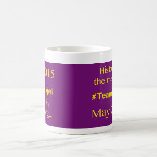 Café ¡En mayo de 2015 taza única del diseño de la