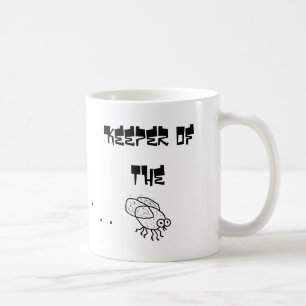 Café Encargado de la taza de la mosca