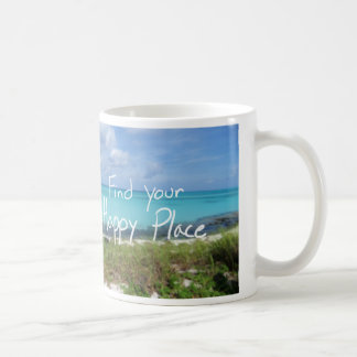 Café Encuentre su taza feliz de la playa de Bahama del