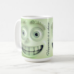 Café Envoltura de taza 3D en la cara sarcástica - la fe