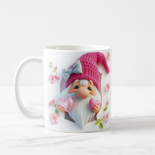 Café envoltura de taza con gnomo lindo 3d, envoltura de