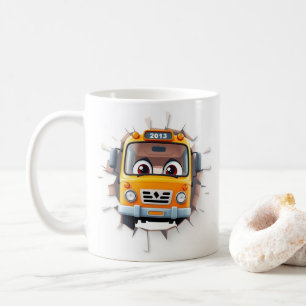 Café envoltura de taza de autobús de dibujos animados 3