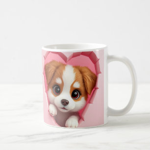 Café envoltura de taza de cachorro 3d, envoltura de taz