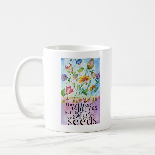 Café Éramos taza de las semillas (Izquierda)