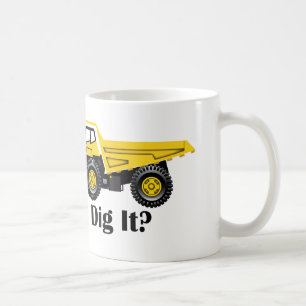 Café ¿Escarbar? -  blanco de 11 onzas de taza blanca c