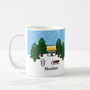 Café Escena de invierno - Taza
