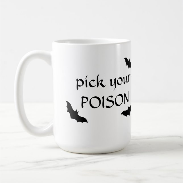 Café Escoja su taza de Halloween de POISON (Izquierda)