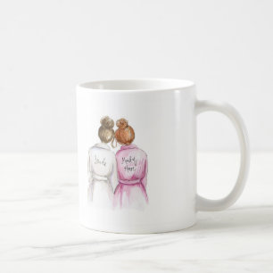 Café ESCONDA el bollo rojo MOH de la taza de la novia