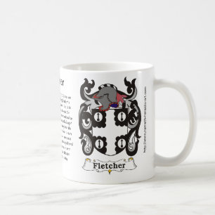 Café Escudo de armas de Fletcher en una taza