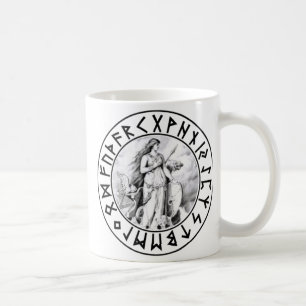 Café escudo de la runa de Freya de la taza