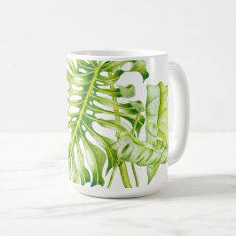 Café Esculturas de Leafy en una taza clásica (A)