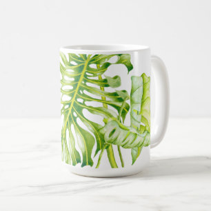 Café Esculturas de Leafy en una taza clásica (A)