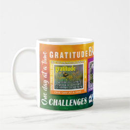 Café eslogans de gratitud serenidad aceptación taza