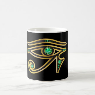 Café Esmeralda Ojo de Ra en la taza de oro