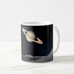 Café Espacio de Saturn de la ciencia ficción, taza