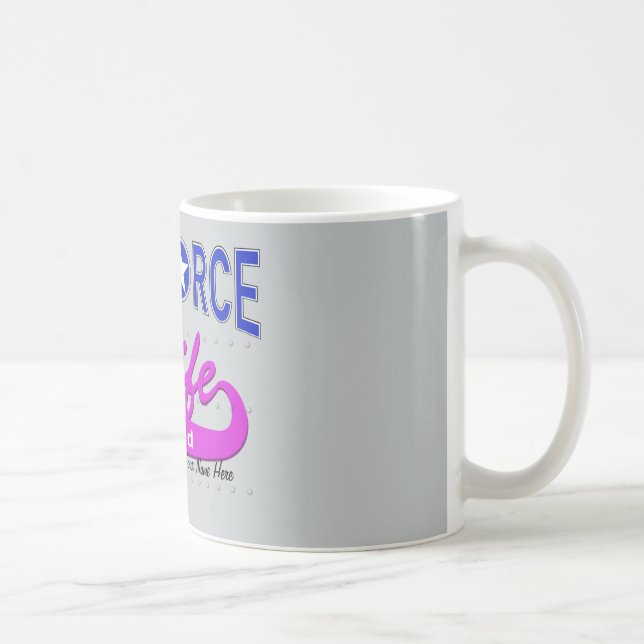 Café Esposa de la fuerza aérea, jubilada, taza (Derecha)