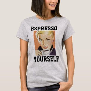 CAFÉ ESPRESSO USTED MISMO MUJERES CAMISETAS