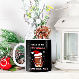 Café Esta Es Mi Taza De Fútbol De Navidad Con Aperitivo