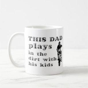 Café Esta Taza de Papá que Practica Motocross con Moto
