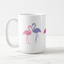 Estatuas de flamencos grandes Taza de 15 oz.