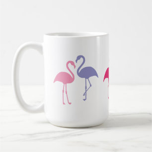 Café Estatuas grandes de flamenco de 15 onzas. Taza