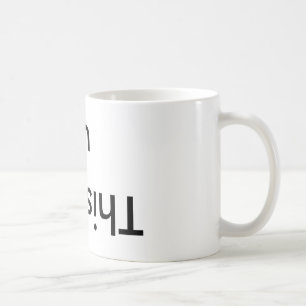 Café Este lado encima de la taza