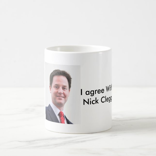 Café Estoy de acuerdo con la taza de Nick Clegg (Centro)
