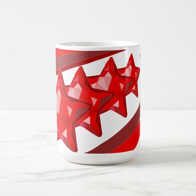 Café Estrellas del navidad de la taza (Centro)