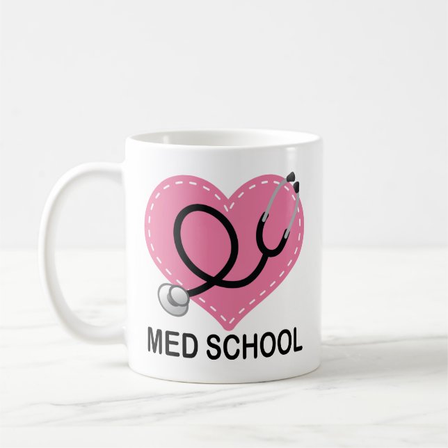 Café Estudiante de la escuela del MED o taza del (Izquierda)