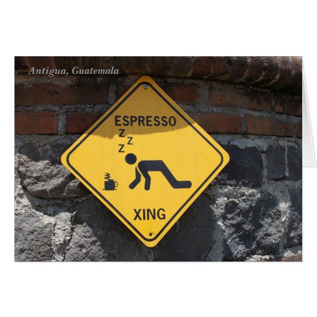 Café express Xing, Antigua Guatemala (Anverso (Horizontal))