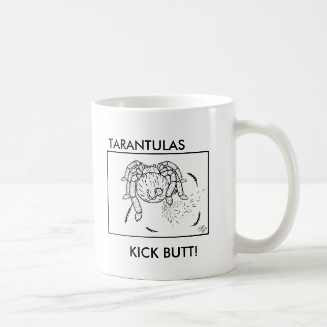 Café "EXTREMO DEL RETROCESO DE LOS TARANTULAS!" Taza (Derecha)