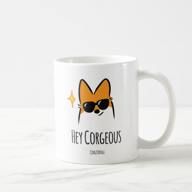 Café Ey taza de Corgeous (Derecha)