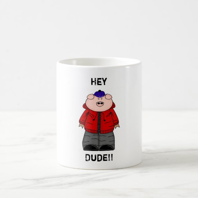 Café "Ey taza del muchacho de la sudadera con capucha (Centro)