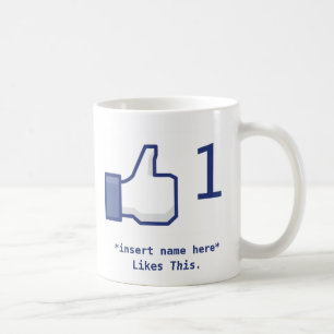 Café Facebook tiene gusto de la taza