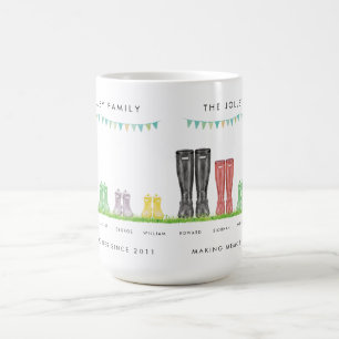 Café Familia de taza de fabricación de Welly de los