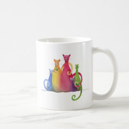 Café Familia mezclada de 5, taza del arte de la