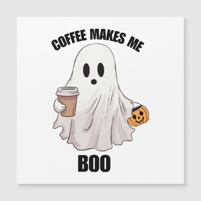 Café Fantasma Halloween Divertido  (Anverso)