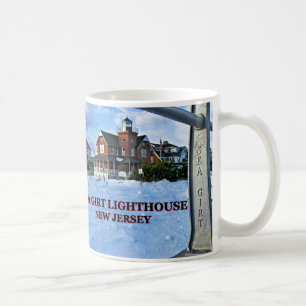 Café Faro ceñido mar, taza de New Jersey