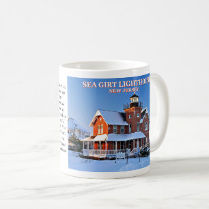 Café Faro ceñido mar, taza de New Jersey
