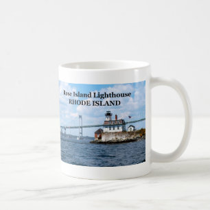 Café Faro color de rosa de la isla, taza de Rhode