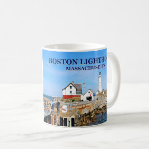 Café Faro de Boston, taza de Massachusetts