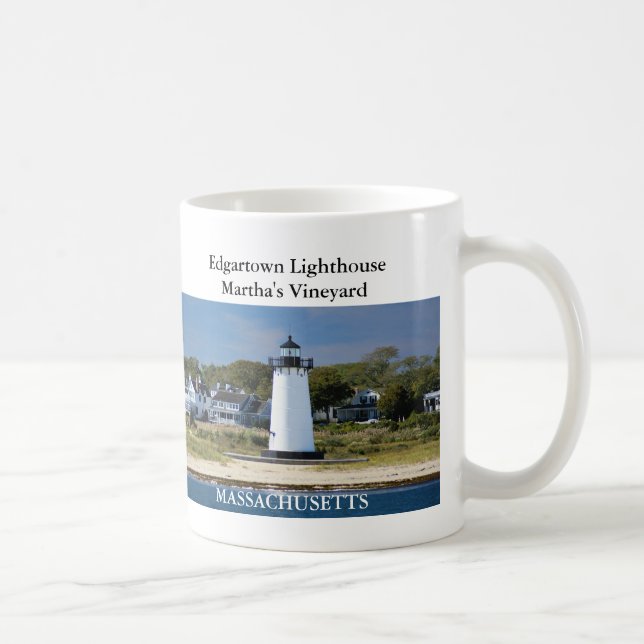 Café Faro de Edgartown, taza de Massachusetts (Derecha)
