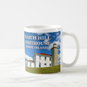 Café Faro de la colina del reloj, taza de Rhode Island