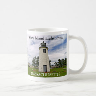 Café Faro de la isla del ciruelo, taza de Massachusetts