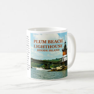Café Faro de la playa del ciruelo, taza de Rhode Island