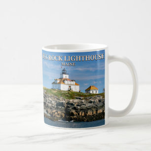 Café Faro de la roca del huevo, taza de Maine del