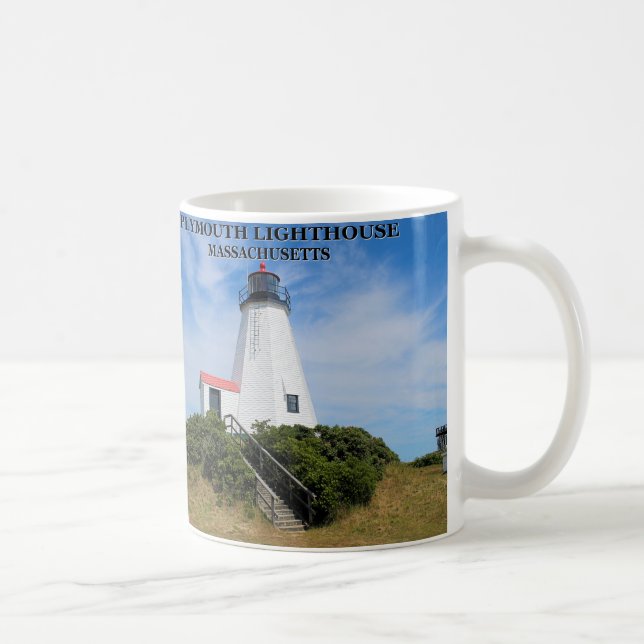 Café Faro de Plymouth, el Gurnet, taza de Massachusetts (Derecha)