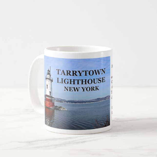 Café Faro de Tarrytown, taza de Nueva York (Anverso izquierdo)