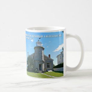 Café Faro del puerto de Stonington, taza de Connecticut